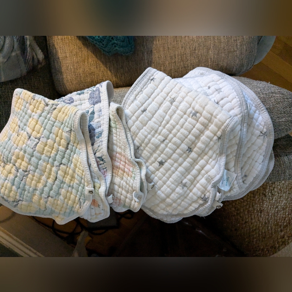 Aden + Anais Quilted Baby Burp Cloths Set Of  6